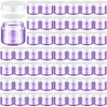 thumbnail image 1 of Frascos de vidrio Domensi de 60 ml con tapas, tamaño de viaje, 48 unidades, color morado claro, 1 of 6