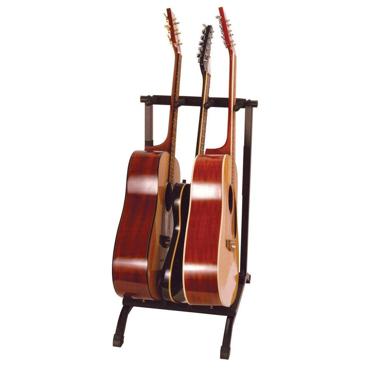 On-Stage GS7361 3-Space Foldable Multi Guitar Rack
