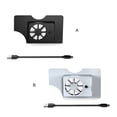 thumbnail image 3 of Seitruly Consola de juegos, radiador, ventilador de refrigeración, disipación de calor, juego, alta temperatura, soporte para ventiladores, Videojuegos y accesorios Blanco, 3 of 6