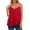 Red, variant on Tank Tops for Women Summer V Neck Cami Tops 2026 Sleeveless Ruffle Hem Shirt Chiffon Flowy Camisole Blouses