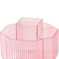 thumbnail image 6 of Desktop 360 degree Rotating Cosmetic Storage Box Makeup Holder for Vanity Bathroom Pink, 6 of 8