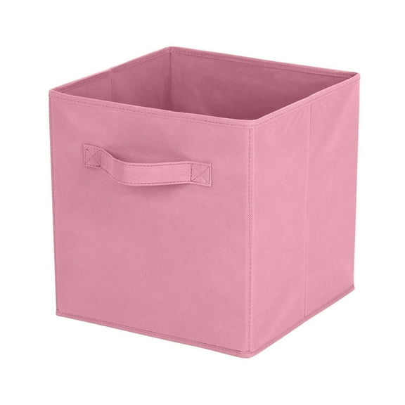 Mainstays Storage Cube Fabric Basket Bin - Foldable, Great for Nursery, Playroom, Closet, Home Organization