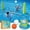 Green, variant on Syncfun Inflatable Pool Float Set with Pool Volleyball & Pool Basketball Hoop, Summer Pool Game for Kids and Pool Floats Adults - Orange