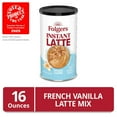 thumbnail image 4 of Folgers French Vanilla Instant Latte, Artificially Flavored Instant Coffee Beverage Mix, 16 oz Canister (2 Pack), 4 of 5