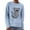 Light Blue, variant on Womens Sweater Cute Cartoon Bear Graphic Knitted Long Sleeve Crew Neck Pullover Tops Light Yellow