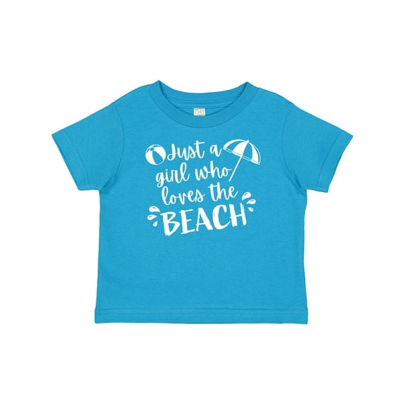 Inktastic Just a Girl Who Loves the Beach Girls Baby T-Shirt