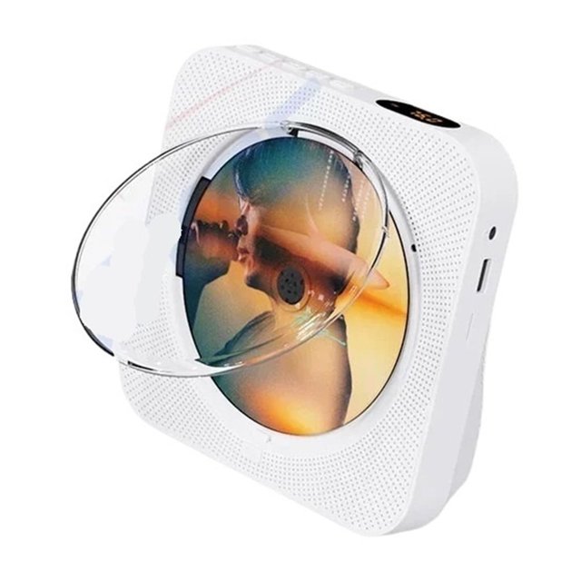 CD Player KC-718 Portable Multifunction CD VCD Stereo DVD Player Support CD/Bluetooth Speaker