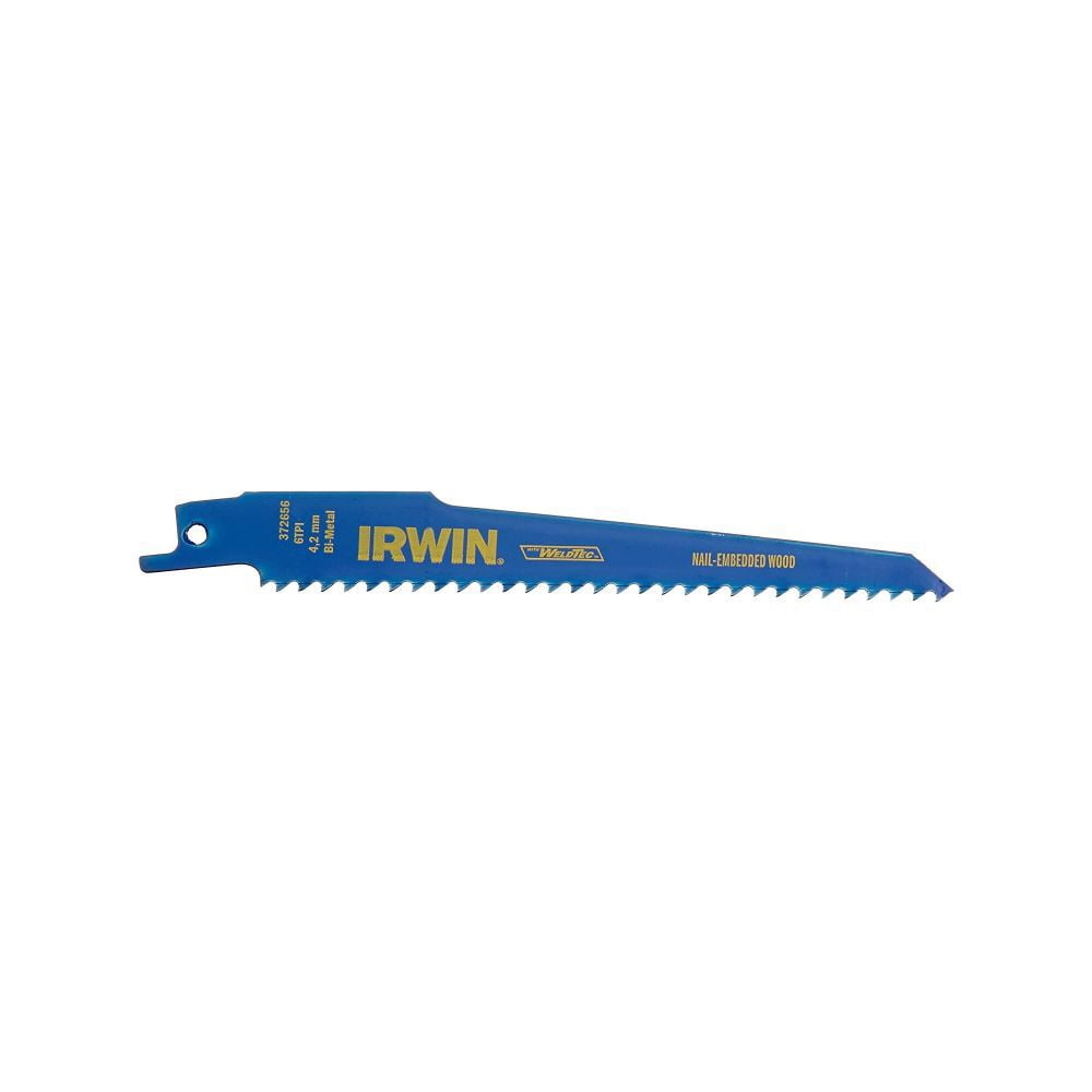 Irwin Industrial Recip Saw Blades 6" 6TPI 25pk
