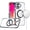 Black, variant on For iPhone 16 6.1 inch Matching Color Frame Strong Magnetic Ring Circle Transparent HQ Thick Hybrid - Red