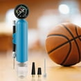 thumbnail image 2 of Ball Pump with Pressure Gauge Multipurpose Rainproof Practical Football Pump Blue, 2 of 8