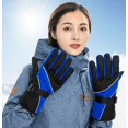 thumbnail image 2 of Guantes cálidos de invierno Guantes de esquí Guantes al aire libre Guantes de equitación de montañismo Azul, 2 of 5