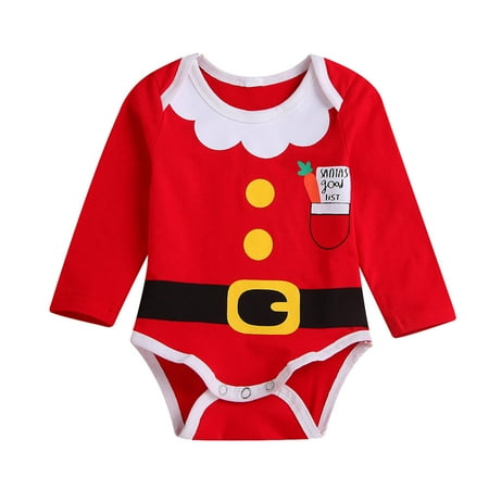

Yinguo Toddler Kids Girls Boys Infant Cute Christmas Prints Romper Jumpsuit Cloths