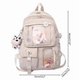 thumbnail image 5 of Backpack With Cute Pin Accessories P Pendant I Backpack Cute Aesthetic Backpack, 5 of 5
