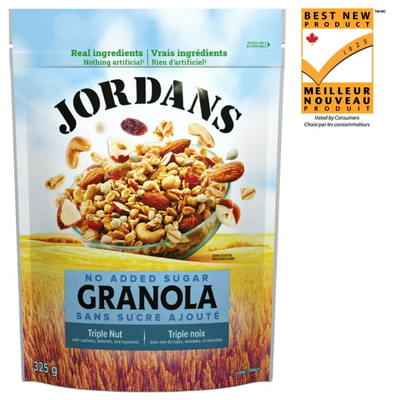 Jordans No Added Sugar Triple Nut Granola, 325 g