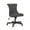 Charcoal/Weathered Gray, variant on GDF Studio Andrea Contemporary Upholstered Roll Back Swivel Office Chair, Dark Brown Faux Leather and Natural