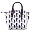 thumbnail image 2 of Zufioo Seahorses and Hearts Print Leather Rivet Shoulder Bag, Microfiber PU Leather Adjustable Shoulder Strap Handbag, Ideal Gift for Women-One Size, 2 of 6