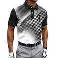 thumbnail image 2 of BRGZLK Mens Golf Shirts Summer 2026 Short Sleeve Turn-Down Collar Button-Down Lightweight Breathable Moisture Wicking Casual Pullover Shirts Black M, 2 of 7