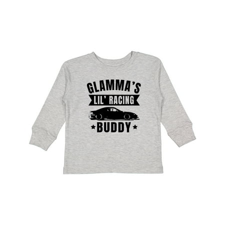 

Inktastic Glammas Lil Racing Buddy Gift Toddler Boy or Toddler Girl Long Sleeve T-Shirt