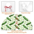 thumbnail image 4 of Yiaed Green Cucumber1 Print Christmas Tree Skirt , Tree SkirtsTree Mat for Christmas Winter Holiday Indoor Decorations-36", 4 of 7