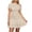 Beige, variant on YuXingFu Spring Wedding Guest Dress Maxi Short Sleeve Plus Size Womens Dress Crew Neck for Spring Long Casual Summer Black S
