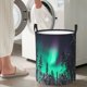 thumbnail image 5 of Fotbe Northern Lights 2 Cesto de Ropa con Asas, Cesto Impermeable de Gran Capacidad, Bolsa de Lavado para Dormitorio, Cesto de Ropa con Ruedas y Asas-Medium, 5 of 6