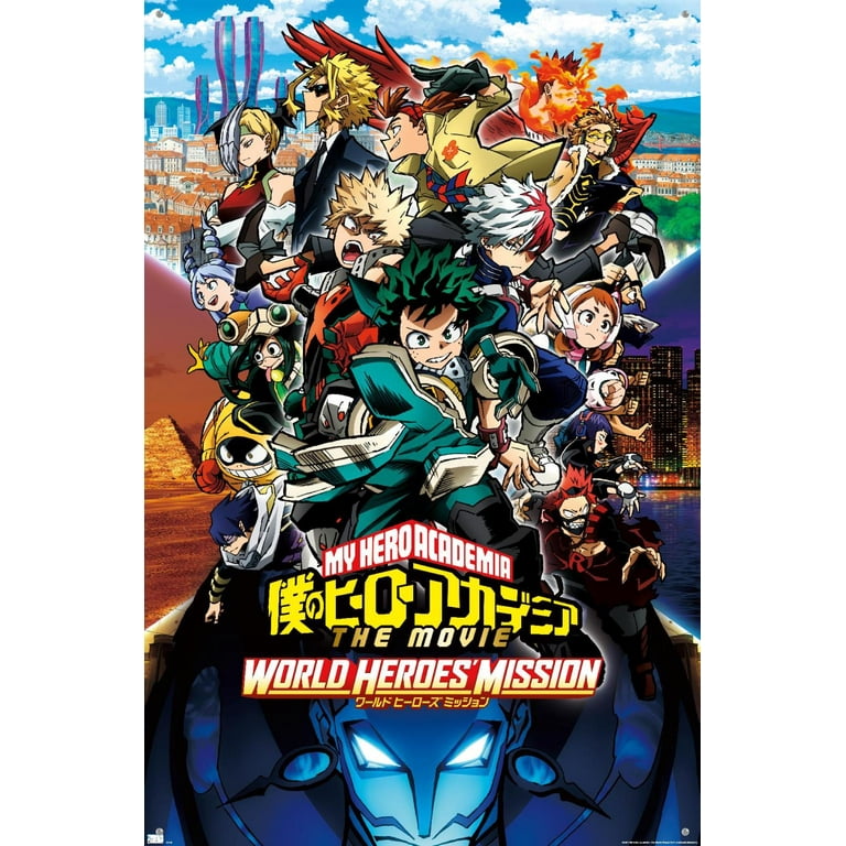 My Hero Academia Movie 3 Key Art Wall Poster with Pushpins