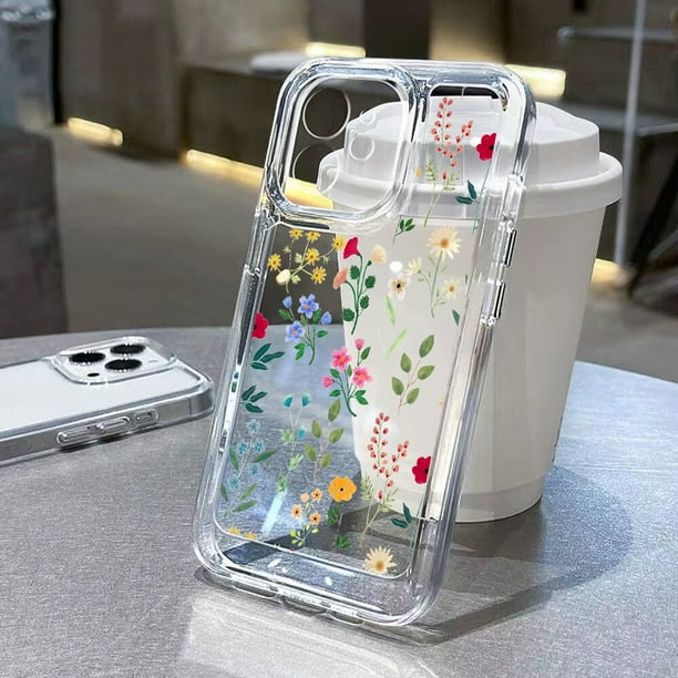 Funda de flores para Samsung A54 5G, Fundas para Samsung Galaxy A53, S22, S21, S20 FE, A13, A34, A71, S23 Ultra, A33, A52, cubierta transparente de silicona qiuyongming unisex