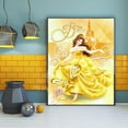 thumbnail image 2 of DIY 5D Princess Belle Diamond Painting Kit 12 X 16 Inch Round Full Drill Crystal Rhinestone Embroidery Cross Stitch Arts Craft Canvas for Home Wall Decor Gift, 2 of 5