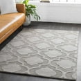thumbnail image 4 of Hauteloom Oley Wool Living Room, Bedroom Area Rug - Solid & Striped - Charcoal, Taupe - 9' x 12', 4 of 14