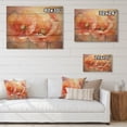 thumbnail image 4 of Designart "Coral Poppies love expression VI" Floral Print on Natural Pine Wood, 4 of 5