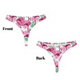 thumbnail image 3 of Fotbe Flamingo Tanga Sin Costuras para Mujer con Estampado – Panties Invisibles, Transpirables y Cómodos para Uso Diario-X-Large, 3 of 6