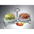 thumbnail image 3 of Prodyne Double Ice Dip Bowls with Caddy, One Size, Clear, 3 of 6