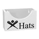 thumbnail image 3 of Caja de madera para guardar sombreros, organizador rústico para gorras, organizador compacto para guardar sombreros. Blanco, 3 of 9