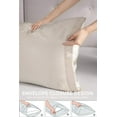 thumbnail image 3 of HZKAICUN Satin Pillowcase for Hair and Skin, 2-Pack - Standard Size Pillow Cases - Satin Pillow Covers with Envelope Closure, 3 of 8