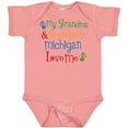 thumbnail image 3 of Inktastic Michigan Grandma Loves Me Boys or Girls Baby Bodysuit, 3 of 5