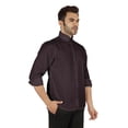 thumbnail image 3 of Bestman Formal Front Button Placket Solid Shirts For Mens Long Sleeve Regular Fit Shirt, 3 of 7