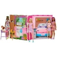 thumbnail image 3 of Barbie Getaway Doll House with Barbie Doll, 4 Play Areas and 11 Decor Accessories, 3 of 6