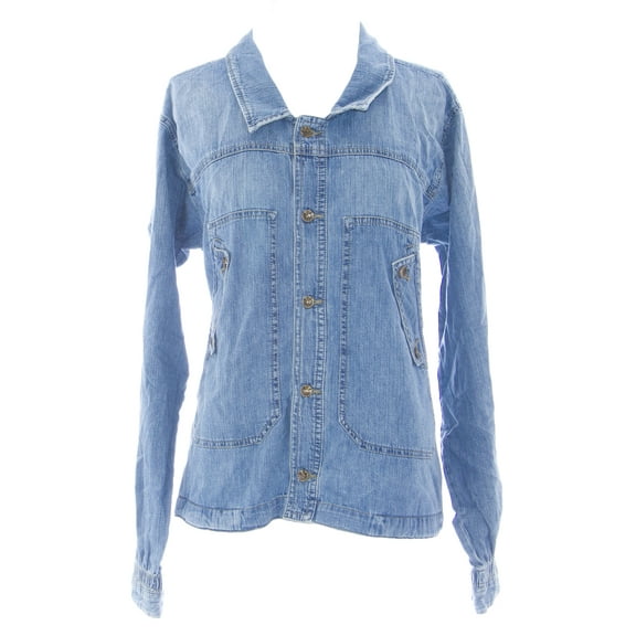 DIESEL Women's Gothin Ruched Back Denim Jacket #00C8UF Med Wash Sz XS NEW