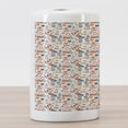 thumbnail image 3 of Flip Flop Ceramic Toothbrush Holder, Absurd Design of Swimming Theme Slippers Snorkeling Bikini and Towels, Decorative Versatile Countertop for Bathroom, 4.5" X 2.7", Multicolor, 3 of 4