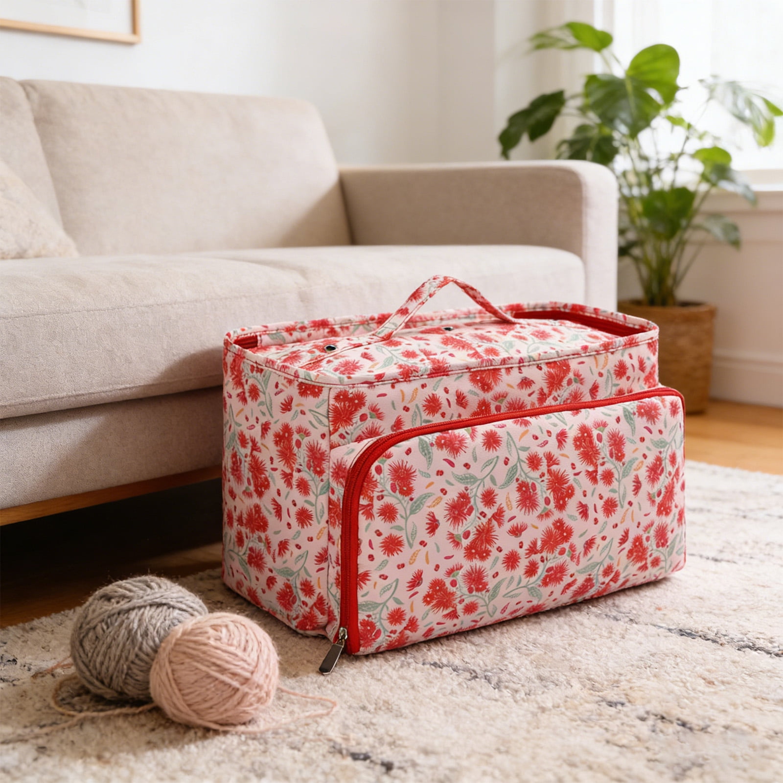Protective Storage Bag For Knitting Accessories Crochet Hook Organiser with Soft Interior And Multiple Sections