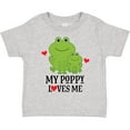 thumbnail image 3 of Inktastic My Poppy Loves Me Grandson Frog Gift Boys Toddler T-Shirt, 3 of 5