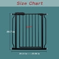 thumbnail image 2 of ZXNYH Extra Wide Baby Gate Tension Indoor Safety Gates Black Metal Large Pressure Mounted Pet Gate Walk Through Long Safety Dog Gate for The House Doorways Stairs (66.93"-71.65"/170-182CM, Black), 2 of 6