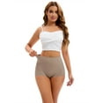 thumbnail image 4 of DARING DIVA Women's High Waist Underwear Brief Butt Lifter Shapewear Panties Khaki XL, 4 of 6
