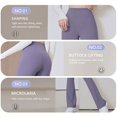 thumbnail image 2 of Mallas acampanadas para mujer, pantalones de Yoga de cintura alta, transpirables, de pierna ancha, ajustados, acampanados, para gimnasio y baile, talla grande, 2 of 6