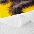 thumbnail image 5 of Manfei Halloween Cat Bat Quilt King, Midnight Moon King Coverlet Set, White Yellow, 3pcs, 1 Bedspread and 2 Pillowcases, 5 of 7