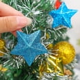 thumbnail image 4 of 6/30PCS Christmas Glitter Star Pendant Xmas Tree Hanging Ornament Craft 5cm Plastic for Birthday Party Home Decoration Supplies, 4 of 5