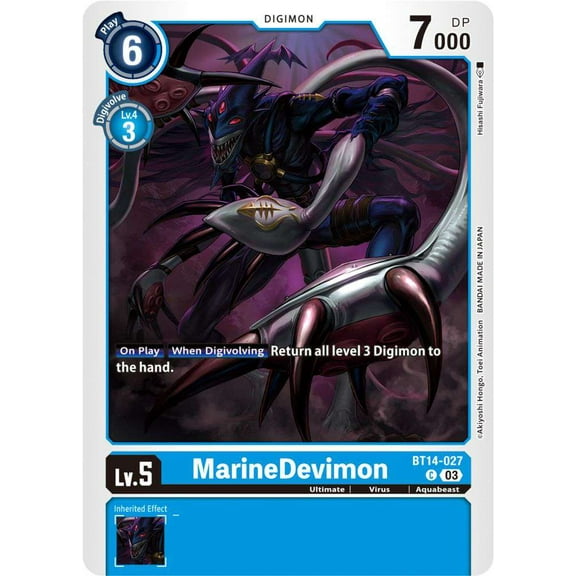 Digimon Blast Ace Common MarineDevimon BT14-027