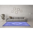 thumbnail image 3 of Ahgly Company Indoor Rectangle Medallion Blue French Area Rugs, 7' x 10', 3 of 4