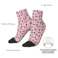 thumbnail image 6 of Naloa Cute Fox Pink Tree Ankle Socks for Women Non Slip Socks No Show Socks Classic Low Cut Casual Socks Casual Socks, 6 of 7