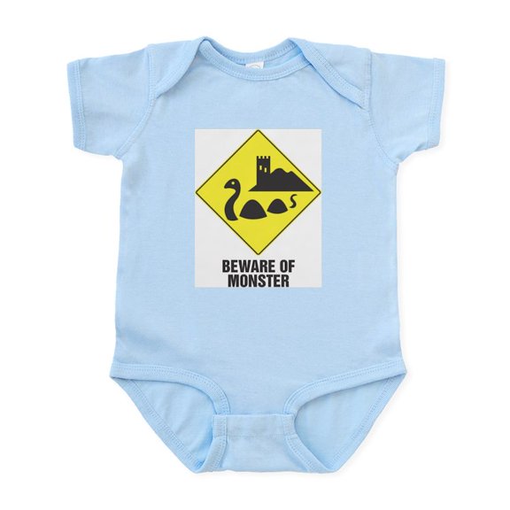 CafePress - Beware Of The Loch Ness Monster Infant Bodysuit - Baby Light Bodysuit, Size Newborn - 24 Months